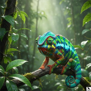 Leopard kameleon (Furcifer pardalis)