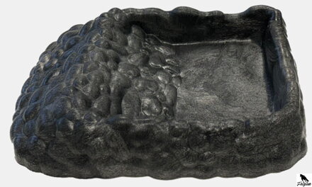 REPTO DECO TORTOISE DISH GREY XL 29x 36x 8