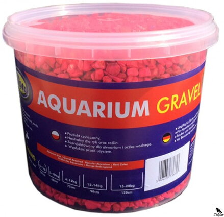 Šljunak za akvarij fluo ružičasti 5 kg