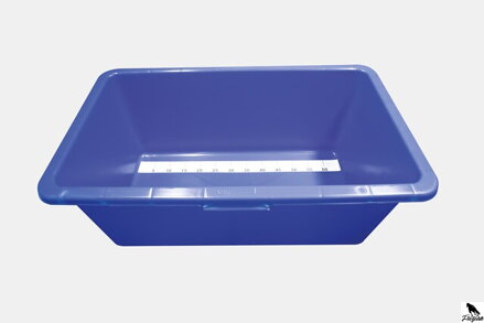 Akvarij za koi šarane 90 l, plavi 80 x 48 x 30 cm s mjernom trakom